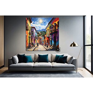 Kolombiya Duvar Sanatı | Cartagena & Bogota | Kanvas Baskılar | Kolombiya Ev Dekoru | Latin Sanatı |