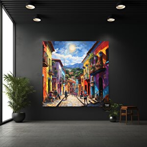 Kolombiya Duvar Sanatı | Cartagena & Bogota | Kanvas Baskılar | Kolombiya Ev Dekoru | Latin Sanatı |