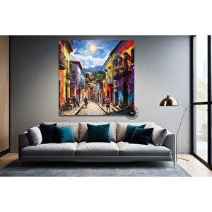 Kolombiya Duvar Sanatı | Cartagena & Bogota | Kanvas Baskılar | Kolombiya Ev Dekoru | Latin Sanatı |