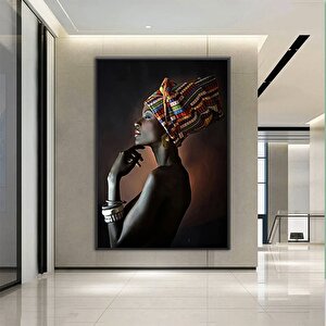 Modern Afrikalı Kadın Kanvas Tablosu