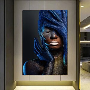 İskandinav Tarzı Afrika Kadın Kanvas Tablo – Soyut Se*si Kadın Posteri 80x120 cm