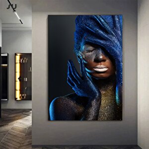 İskandinav Tarzı Afrika Kadın Kanvas Tablo – Soyut Se*si Kadın Posteri 80x120 cm