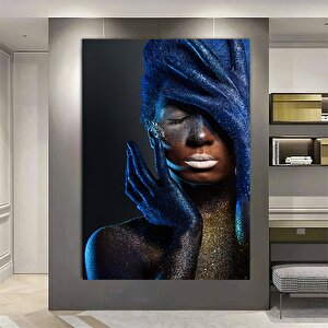 İskandinav Tarzı Afrika Kadın Kanvas Tablo – Soyut Se*si Kadın Posteri 80x120 cm