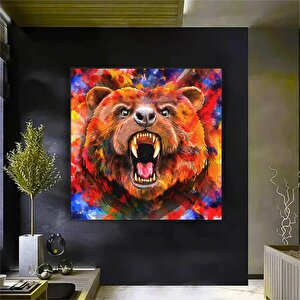 Renkli Ayı Tablosu; Soyut Hayvan Sanatı