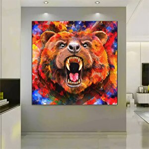 Renkli Ayı Tablosu; Soyut Hayvan Sanatı