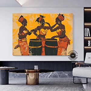 Afrika Soyut Sanat Çok Renkli Poster; Afrika Duvar Sanatı; Afrikalı Kadın; Soyut Afrika Sanatı; Afrik 20x30 cm