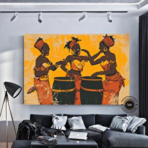 Afrika Soyut Sanat Çok Renkli Poster; Afrika Duvar Sanatı; Afrikalı Kadın; Soyut Afrika Sanatı; Afrik