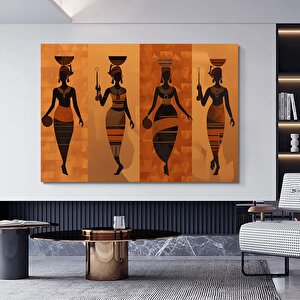 Afrika-amerikan Kültürü Duvar Sanatı; Sembolik Kanvas 70x100 cm