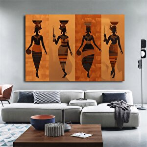 Afrika-amerikan Kültürü Duvar Sanatı; Sembolik Kanvas 70x100 cm