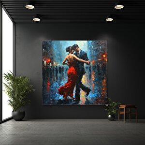 Kanvas Ev Dekoru; Büyük Kanvas; Dans Eden Çift Tablo Baskısı; Müzik Odası Sanatı; Tango Çift Kanvas