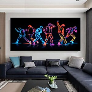 Hip Hop Dans Kanvas Baskı, Sokak Dansı Posteri, Trend Duvar Dekoru 20x40 cm