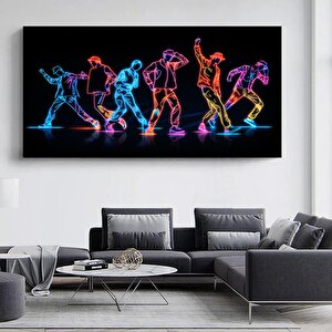 Hip Hop Dans Kanvas Baskı, Sokak Dansı Posteri, Trend Duvar Dekoru