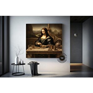 Mona Lisa Reprodüksiyon Kanvas, Mona Lisa Duvar Sanatı, Leonardo Da Vinci Reprodüksiyon Baskı