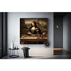 Mona Lisa Reprodüksiyon Kanvas, Mona Lisa Duvar Sanatı, Leonardo Da Vinci Reprodüksiyon Baskı