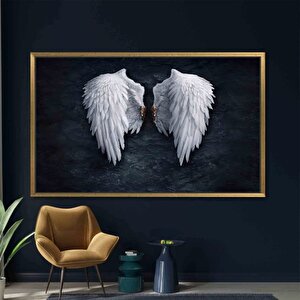 Banksy Melek Kanvas Sanatı, Beyaz Kanatlı Melek, Graffiti Tarzı Moda Duvar Sanatı