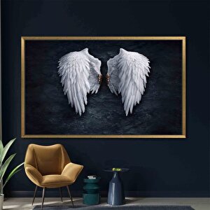 Banksy Melek Kanvas Sanatı, Beyaz Kanatlı Melek, Graffiti Tarzı Moda Duvar Sanatı