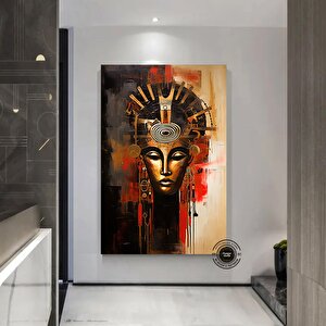 Afrikalı Amerikalı Kültür Duvar Sanatı, Afrika Kültürü Duvar Dekoru, Duvar Sembol Kanvas Tablosu 100x200 cm
