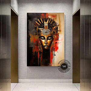 Afrikalı Amerikalı Kültür Duvar Sanatı, Afrika Kültürü Duvar Dekoru, Duvar Sembol Kanvas Tablosu 100x200 cm