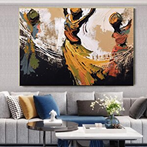 Soyut Sanat Tasarımı, Üç Dans Eden Kadın Soyut Tasarımı, Duvar Sanatı Dekoru