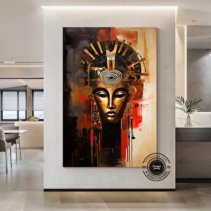 Afrikalı Amerikalı Kültür Duvar Sanatı, Afrika Kültürü Duvar Dekoru, Duvar Sembol Kanvas Tablosu