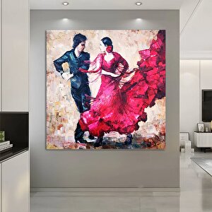Kanvas Ev Dekoru – Büyük Kanvas; Dans Eden Çift; Tango Çift Kanvas