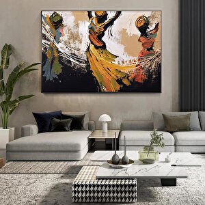 Soyut Sanat Tasarımı, Üç Dans Eden Kadın Soyut Tasarımı, Duvar Sanatı Dekoru