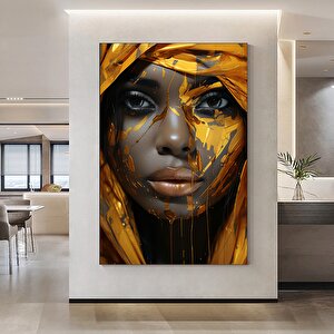 Modern Afrika Kadın Tablo Posteri, Oturma Odası İçin Ev Dekoru, Kanvas Üzerine Kadın Baskısı