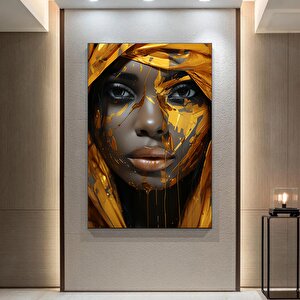 Modern Afrika Kadın Tablo Posteri, Oturma Odası İçin Ev Dekoru, Kanvas Üzerine Kadın Baskısı