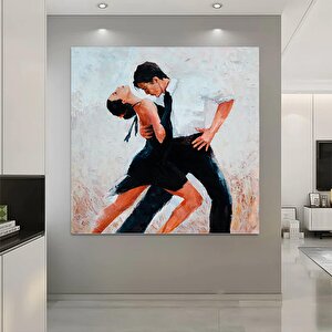 Kanvas Ev Dekoru; Büyük Kanvas; Dans Eden Çift Tablosu; Müzik Odası Sanatı; Tango Çift Kanvas Tablos