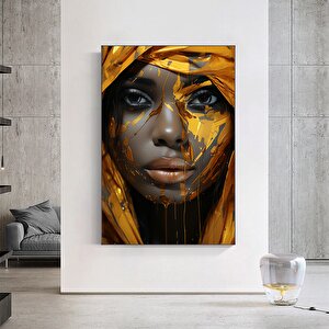 Modern Afrika Kadın Tablo Posteri, Oturma Odası İçin Ev Dekoru, Kanvas Üzerine Kadın Baskısı