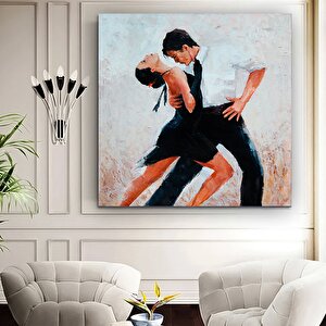 Kanvas Ev Dekoru; Büyük Kanvas; Dans Eden Çift Tablosu; Müzik Odası Sanatı; Tango Çift Kanvas Tablos