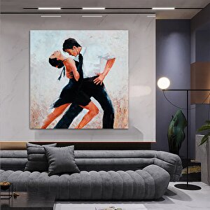 Kanvas Ev Dekoru; Büyük Kanvas; Dans Eden Çift Tablosu; Müzik Odası Sanatı; Tango Çift Kanvas Tablos