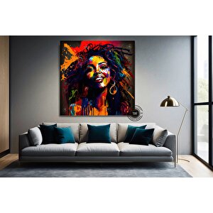 Afrika-amerikan Resim – Sokak Sanatı Graffiti Kanvas; Çağdaş Afrika Duvar Baskıları; Pop Art Graffit