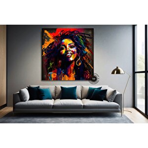 Afrika-amerikan Resim – Sokak Sanatı Graffiti Kanvas; Çağdaş Afrika Duvar Baskıları; Pop Art Graffit