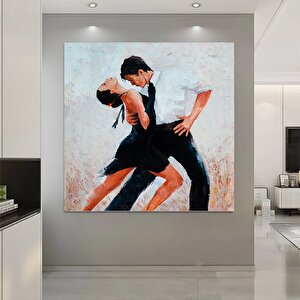 Kanvas Ev Dekoru; Büyük Kanvas; Dans Eden Çift Tablosu; Müzik Odası Sanatı; Tango Çift Kanvas Tablos