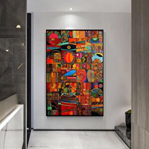 Afrika-amerikan Kültürü Duvar Sanatı, Sembollü Kanvas Baskı, Hediye İçin 150x250 cm