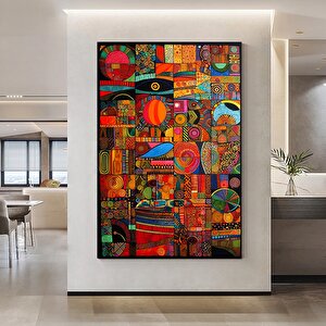 Afrika-amerikan Kültürü Duvar Sanatı, Sembollü Kanvas Baskı, Hediye İçin
