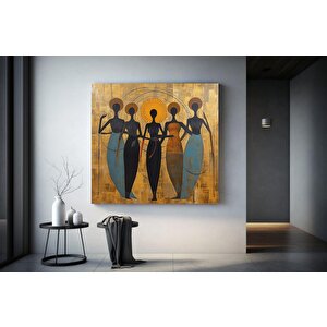 Afro-amerikan Kültür Duvar Sanatı, Afrika Kültürü Duvar Dekoru, Yerel Kadın Kanvas Sanatı