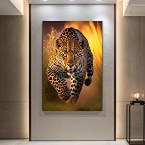 Leopar Kanvas Tablosu; Hayvan Duvar Dekoru; Kanvas Duvar Sanatı; Ev Hediyesi Dekor; Hayvan Ev Dekoru