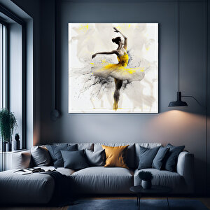 Altın Kadın Kanvas Tablosu – Soyut Kadın Baskısı, Moda Duvar Dekoru