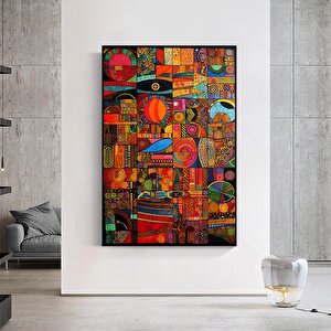 Afrika-amerikan Kültürü Duvar Sanatı, Sembollü Kanvas Baskı, Hediye İçin
