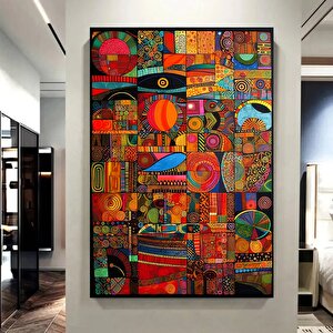 Afrika-amerikan Kültürü Duvar Sanatı, Sembollü Kanvas Baskı, Hediye İçin