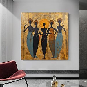 Afro-amerikan Kültür Duvar Sanatı, Afrika Kültürü Duvar Dekoru, Yerel Kadın Kanvas Sanatı