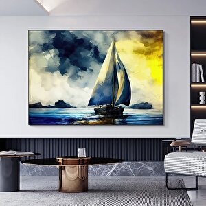 Yelkenli Gemi Kanvas Baskısı; Modern Duvar Sanatı; Kanvas Duvar Seti; Büyük Duvar Sanatı; Korsan Gem