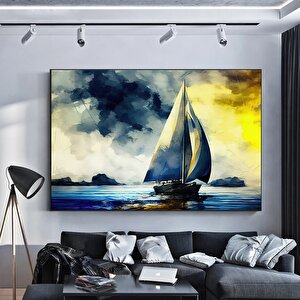 Yelkenli Gemi Kanvas Baskısı; Modern Duvar Sanatı; Kanvas Duvar Seti; Büyük Duvar Sanatı; Korsan Gem
