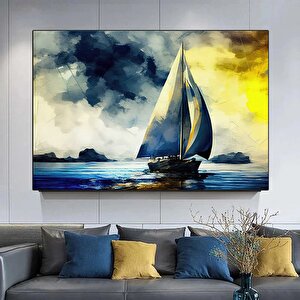 Yelkenli Gemi Kanvas Baskısı; Modern Duvar Sanatı; Kanvas Duvar Seti; Büyük Duvar Sanatı; Korsan Gem