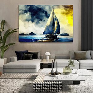 Yelkenli Gemi Kanvas Baskısı; Modern Duvar Sanatı; Kanvas Duvar Seti; Büyük Duvar Sanatı; Korsan Gem