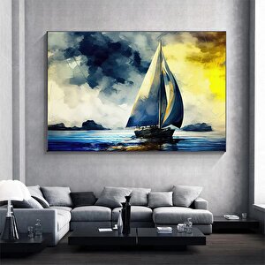 Yelkenli Gemi Kanvas Baskısı; Modern Duvar Sanatı; Kanvas Duvar Seti; Büyük Duvar Sanatı; Korsan Gem