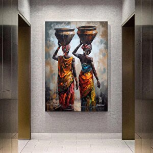 Afrika-amerikan Kültür Duvar Dekoru, Soyut Afrika Ev Sanatı 30x40 cm