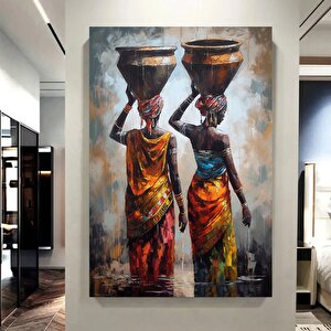 Afrika-amerikan Kültür Duvar Dekoru, Soyut Afrika Ev Sanatı 100x150 cm